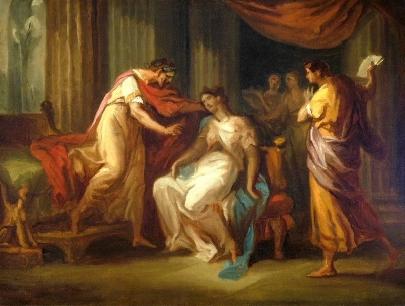 Virgilio legge l'Eneide ad Augusto e Ottavia